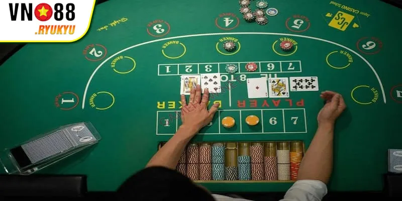 Luật chơi Baccarat VN88 về quy định rút thêm lá thứ 3